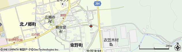 滋賀県長浜市東野町72周辺の地図