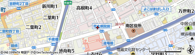 日本調剤浦舟薬局周辺の地図