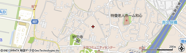 神奈川県海老名市大谷南周辺の地図