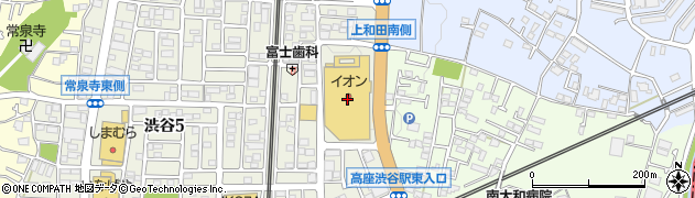 ダイソーイオン大和店周辺の地図