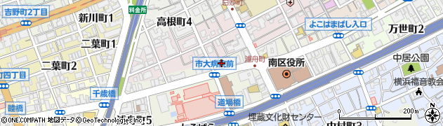 神奈川県横浜市南区浦舟町3丁目38周辺の地図