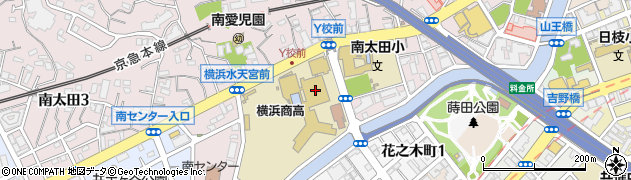 横浜市役所　教育委員会事務局横浜市日本語教室Ｙ校教室周辺の地図