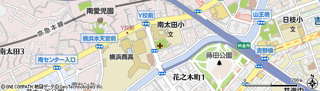 南太田公園周辺の地図