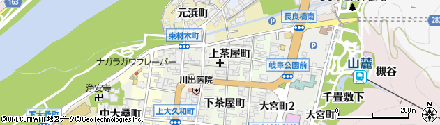 岐阜県岐阜市上茶屋町34周辺の地図