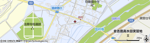 鳥取県倉吉市国府390周辺の地図