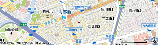 神奈川県横浜市南区新川町周辺の地図