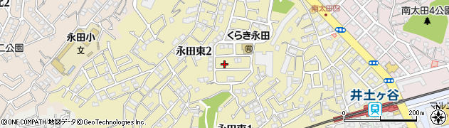 神奈川県横浜市南区永田東周辺の地図