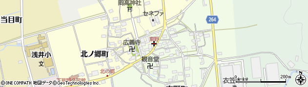 東野周辺の地図