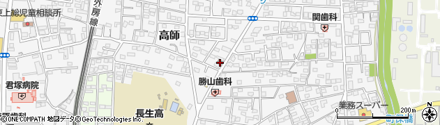 茂原高師郵便局周辺の地図