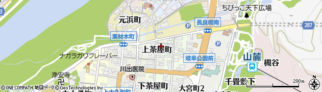 岐阜県岐阜市上茶屋町10周辺の地図