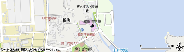 和鋼博物館周辺の地図