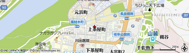 岐阜県岐阜市上茶屋町46周辺の地図