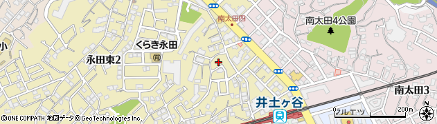 永田東一丁目公園周辺の地図