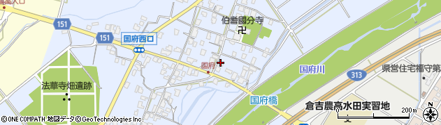 鳥取県倉吉市国府463周辺の地図