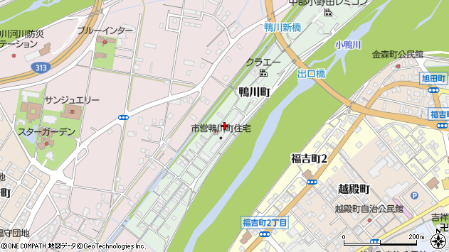 〒682-0923 鳥取県倉吉市鴨川町の地図