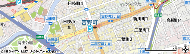 吉野町駅周辺の地図