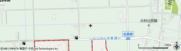 千葉県白子町（長生郡）北高根周辺の地図