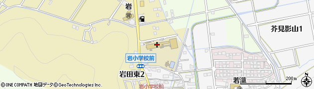 岐阜市役所　岩公民館周辺の地図