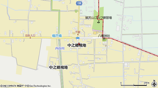 〒297-0013 千葉県茂原市中之郷飛地の地図