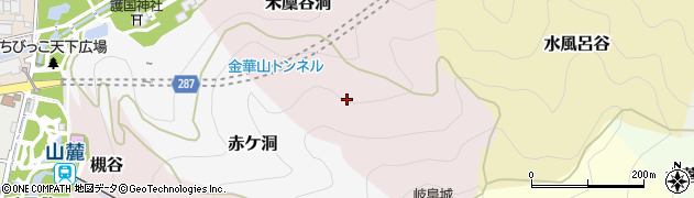 岐阜県岐阜市米廩谷洞周辺の地図