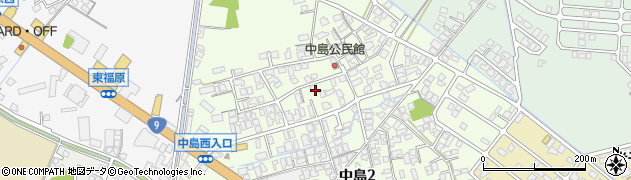 鳥取県米子市中島周辺の地図