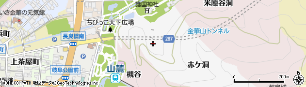 岐阜県岐阜市赤ケ洞周辺の地図
