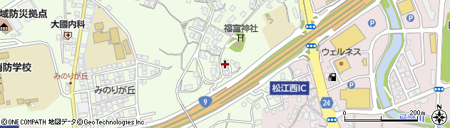 島根県松江市乃木福富町490周辺の地図