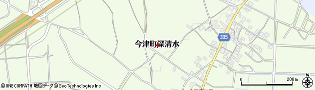 滋賀県高島市今津町深清水周辺の地図