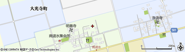 滋賀県長浜市湖北町南速水周辺の地図
