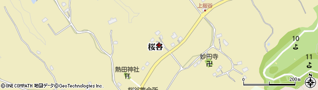 千葉県長柄町（長生郡）桜谷周辺の地図