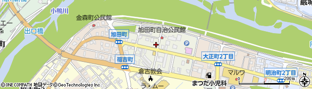 鳥取県倉吉市旭田町周辺の地図