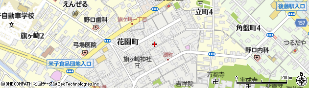 鳥取県米子市花園町周辺の地図