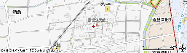 岐阜県坂祝町（加茂郡）酒倉（雲埋）周辺の地図