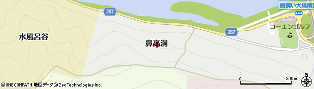 岐阜県岐阜市鼻高洞周辺の地図