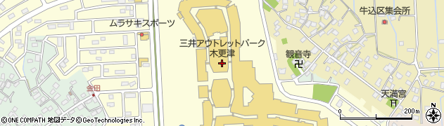 三井アウトレットパーク　木更津周辺の地図