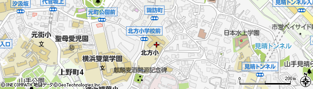 神奈川県横浜市中区諏訪町周辺の地図