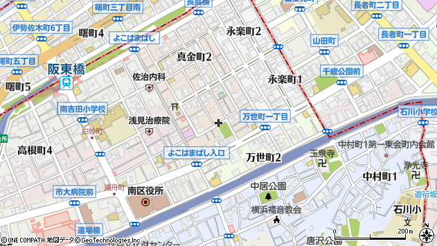〒232-0021 神奈川県横浜市南区真金町の地図