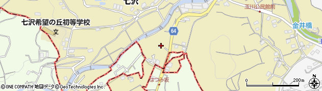 神奈川県厚木市七沢350周辺の地図