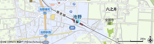 池野駅周辺の地図