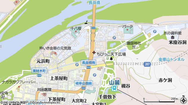 〒500-8005 岐阜県岐阜市上材木町の地図