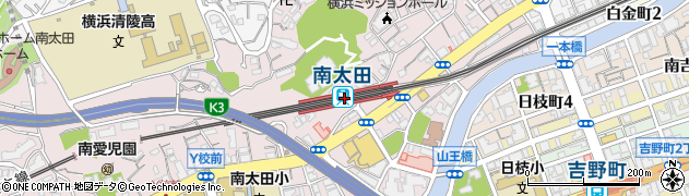 神奈川県横浜市南区周辺の地図