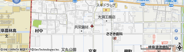 岐阜県岐阜市又丸（村中）周辺の地図