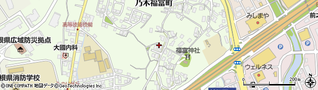 島根県松江市乃木福富町周辺の地図