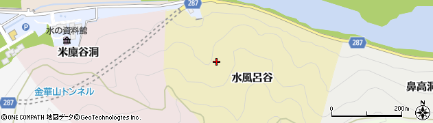 岐阜県岐阜市水風呂谷周辺の地図