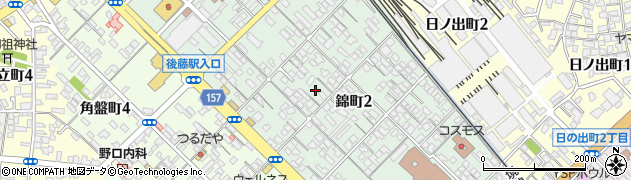 鳥取県米子市錦町周辺の地図