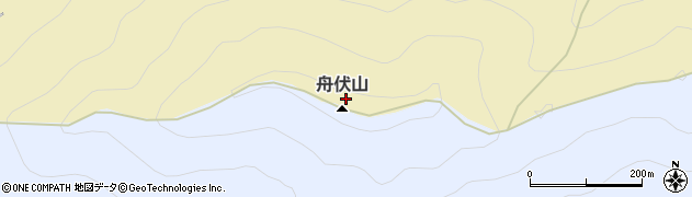 舟伏山周辺の地図