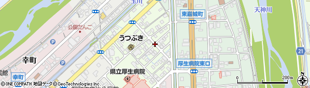 鳥取県倉吉市東昭和町周辺の地図