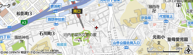 神奈川県横浜市中区石川町1丁目43周辺の地図