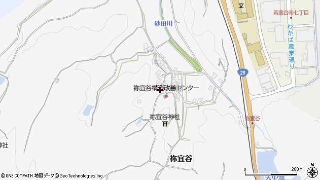 〒689-1113 鳥取県鳥取市祢宜谷の地図