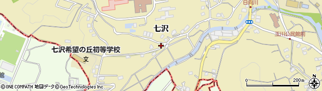 神奈川県厚木市七沢406周辺の地図
